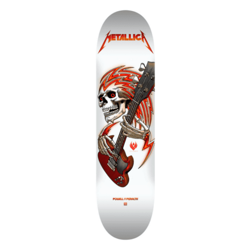 Powell Peralta x Metallica Flight White Skateboard Deck 8.75"