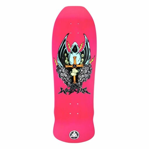Welcome Knight On Early Grab Neon Pink 10" Skateboard Deck