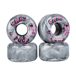 Welcome Orbs Pugs Grey & Purple Marble 54mm 85A Skateboard Wheels
