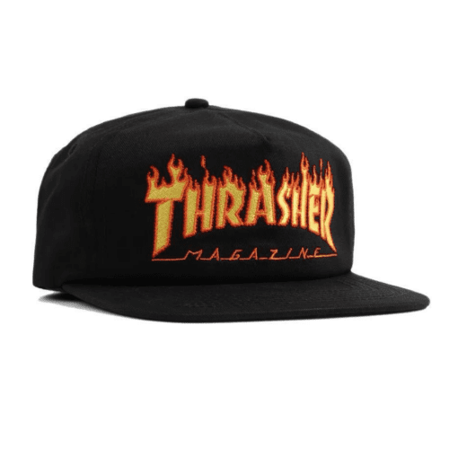 Thrasher Embroidered Flame Logo Snapback