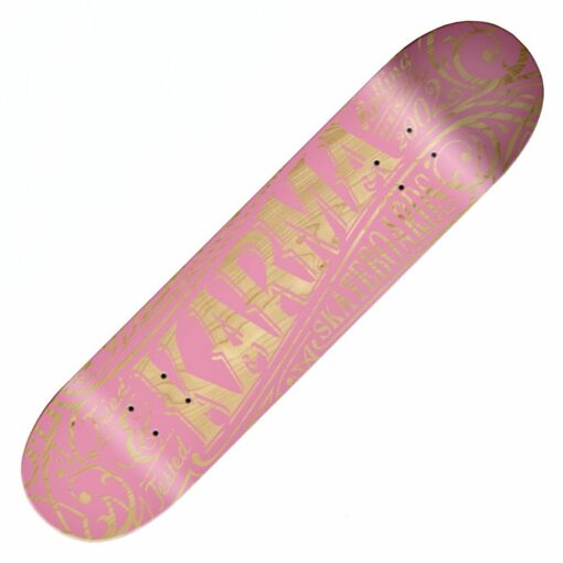 Karma Zoltar Pink on Veneer Skateboard Deck