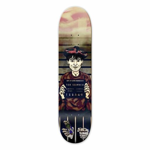 Karma Mugshot Tom Shimmin Skateboard Deck