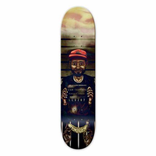 Karma Mugshot Liam Courtnae Skateboard Deck