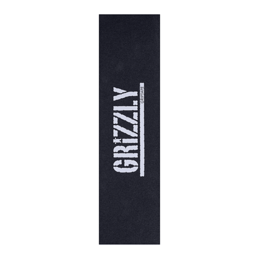 Grizzly White Stamp Skateboard Griptape